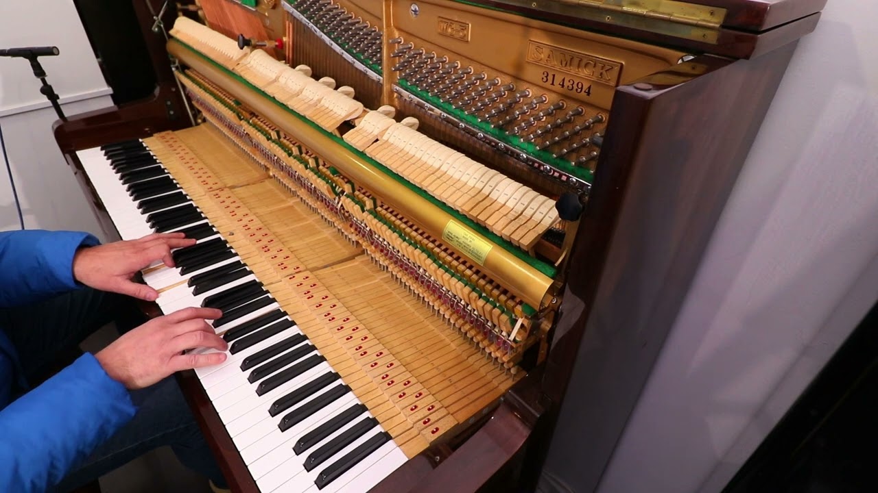Demo Piano Samick WG-5 – Regulagem, Limpeza e Afinação Profissional | Disponível para Venda