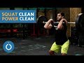 Técnicas Squat Clean y Power Clean -  CROSSFIT