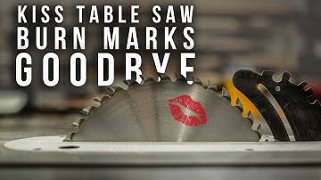 Table Saw leaving burn marks? Kiss Them Goodbye!