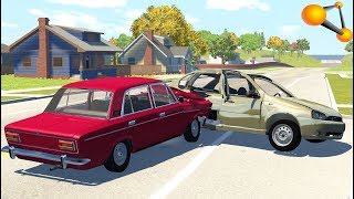 АВАРИИ НА ПЕРЕКРЕСТКЕ - BeamNg Drive