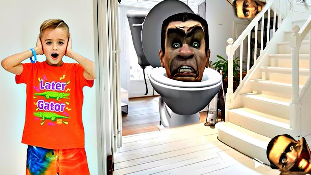 Chris and Vlad Superpower Adventure With Skibidi Toilet | Logo Effect 