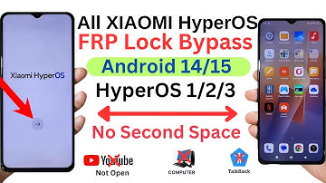 All Xiaomi HyperOS 1/2 - Android 14/15 Bypass Google Account (FRP) Lock Any Devices Without Pc 2025