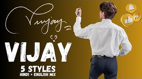 Vijay naam handtekening stijl | Vijay Naam | Vijay handtekening stijl | Handtekening | Signwithus
