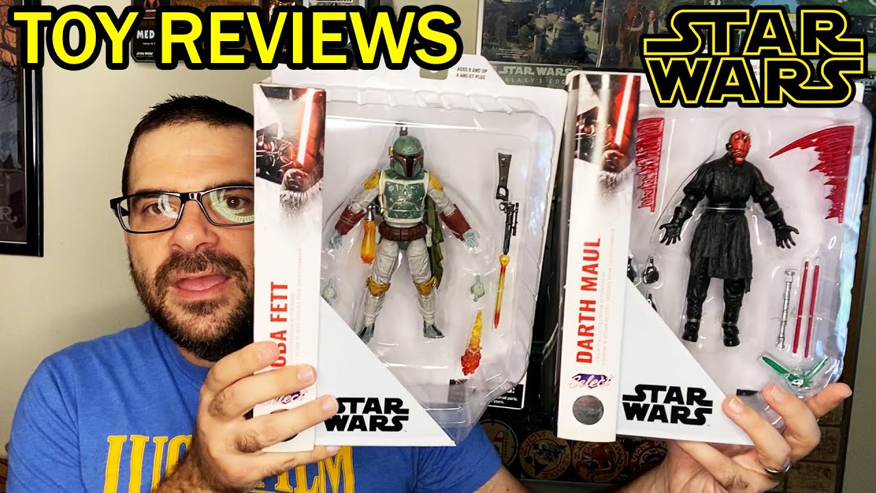 Star Wars Boba Fett and Darth Maul shopDisney / Diamond Select Toys action figures unboxing / review