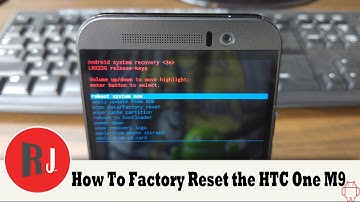 How to Manually Wipe data Factory reset the HTC One M9 in Recovery