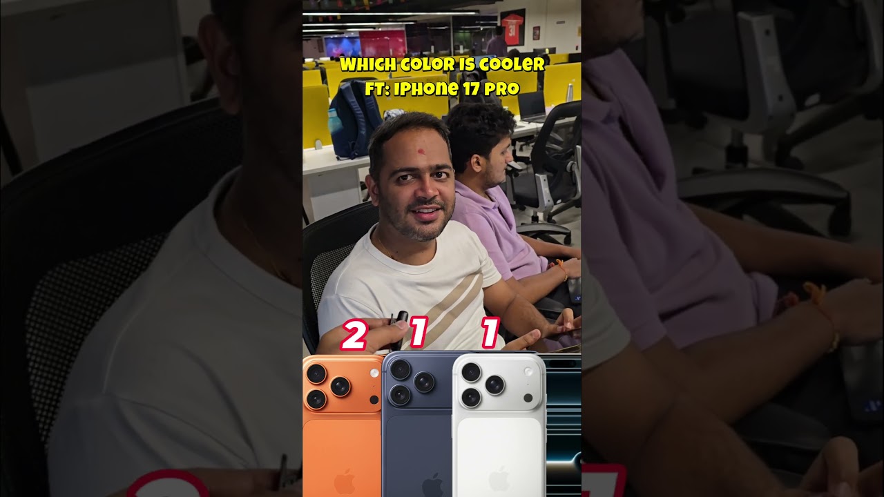 Between iPhone 17 pro color which color is cooler?