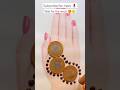 Mehendi designs easy l #easymehndi #bridelmehendi #coinmehndi #ytshorts #shortsfeed #viral #latest