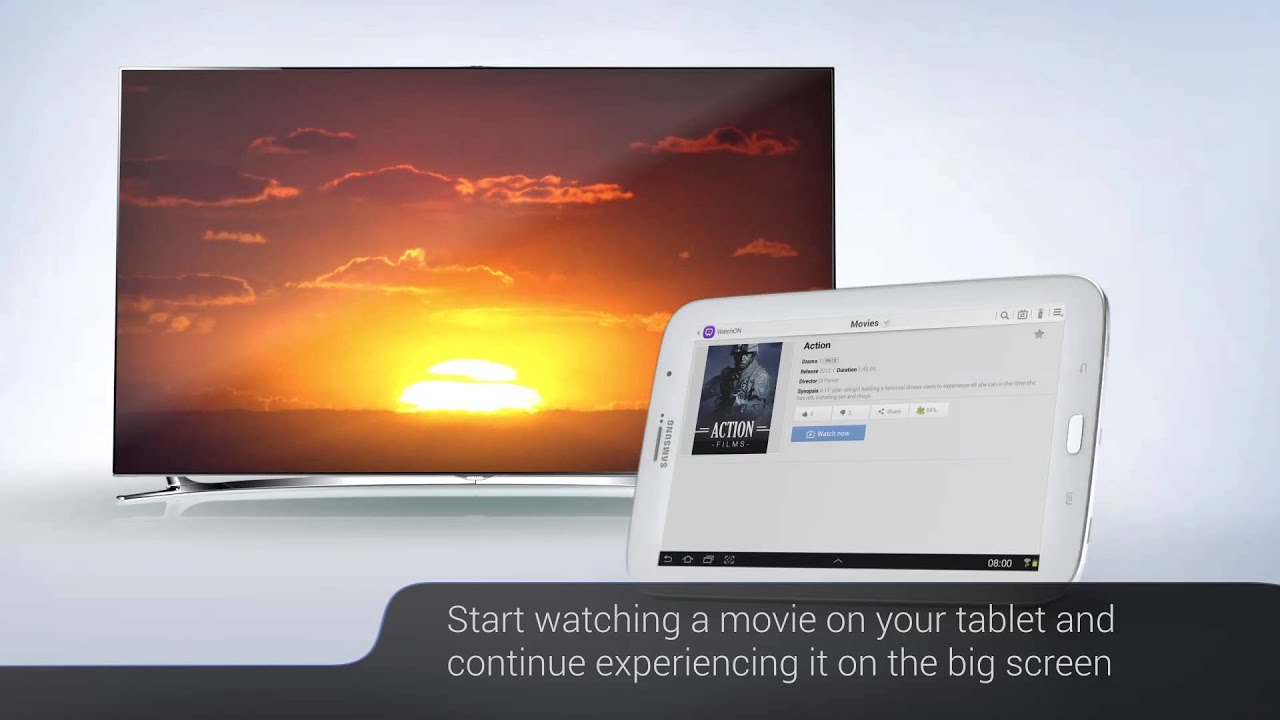 samsung watch on tv