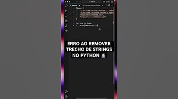 ⚠️ Erro comum ao remover trechos de Strings no Python!
