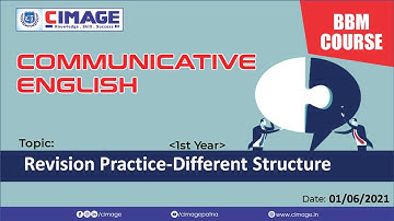 Communicative Engl.(Revision Pract.-Different Struc.) BBM 445 1st Yr.-Prof.Neeraj Poddar Sir(1/6/21)