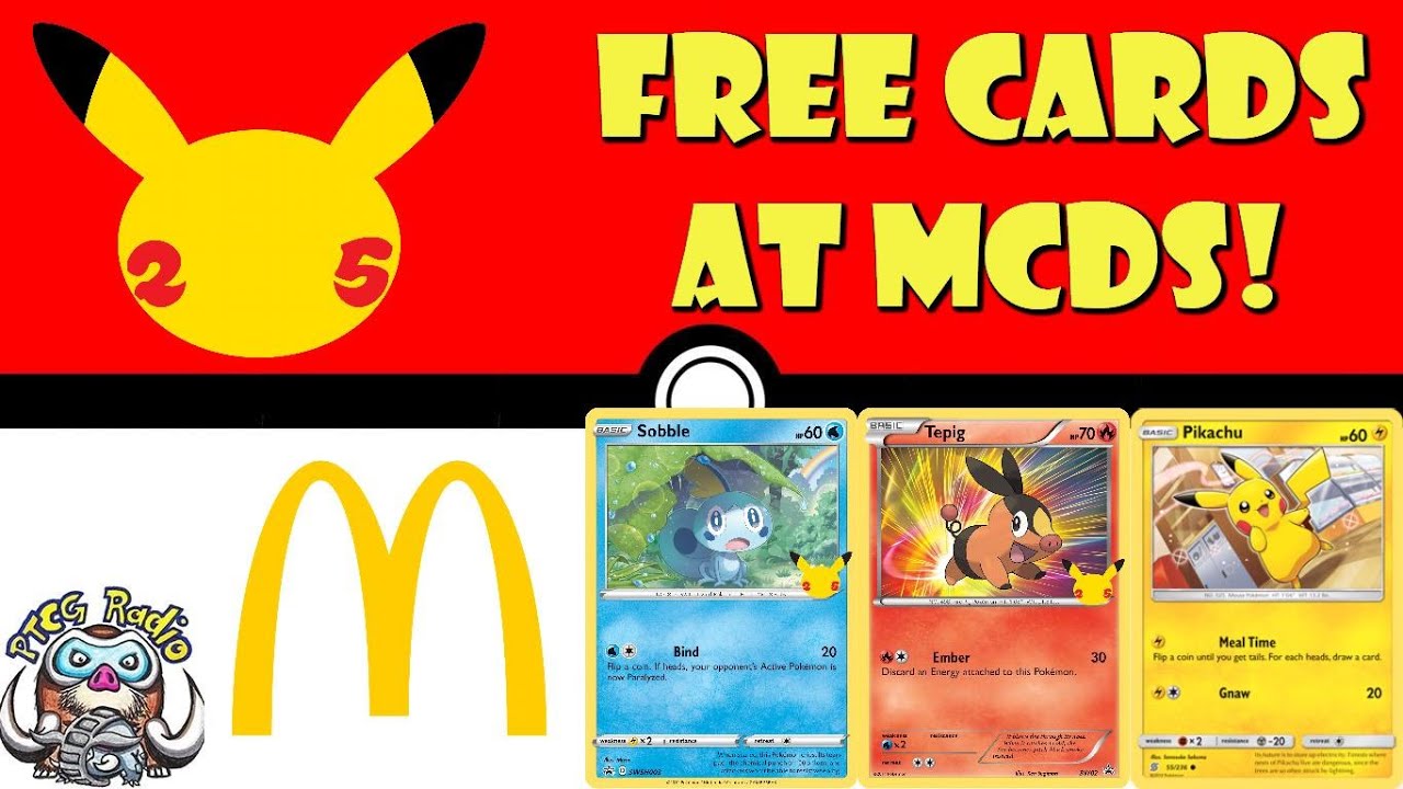 New Pokemon Tcg Mcdonald S Promos Are Coming Free Pokemon Cards Pokemon Tcg News Youtube