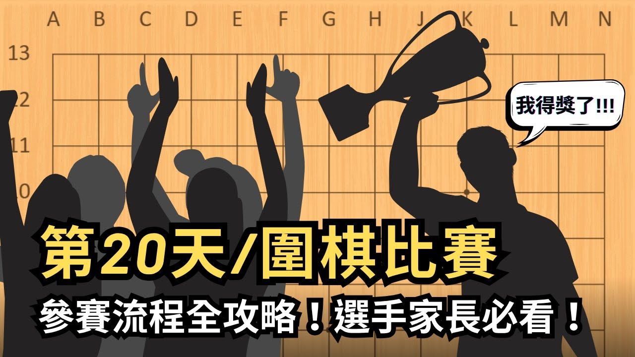 【圍棋比賽】參賽流程全攻略！選手家長必看！【玩石圍棋教室】