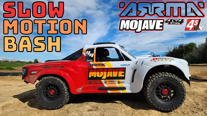 New RC Arrma Mojave 4S BLX Slow Motion Bash!!!