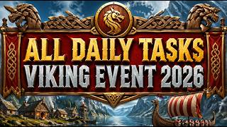 Viking Event 2026 Daily Tasks Preview ⚔️ Muninn Coins, Wheel Tasks & Grand Prize Points screenshot 1