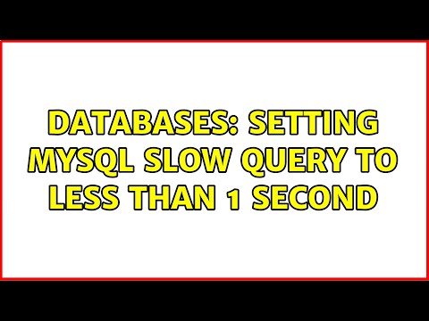 Databases: Setting MySQL