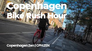 Calming Copenhagen Bike Rush Hour | Relaxing City Ambience ASMR 4K screenshot 2