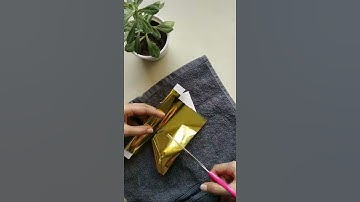 A quick hack on how you can gold foil your stickers! #Diywitharttstruck #shorts