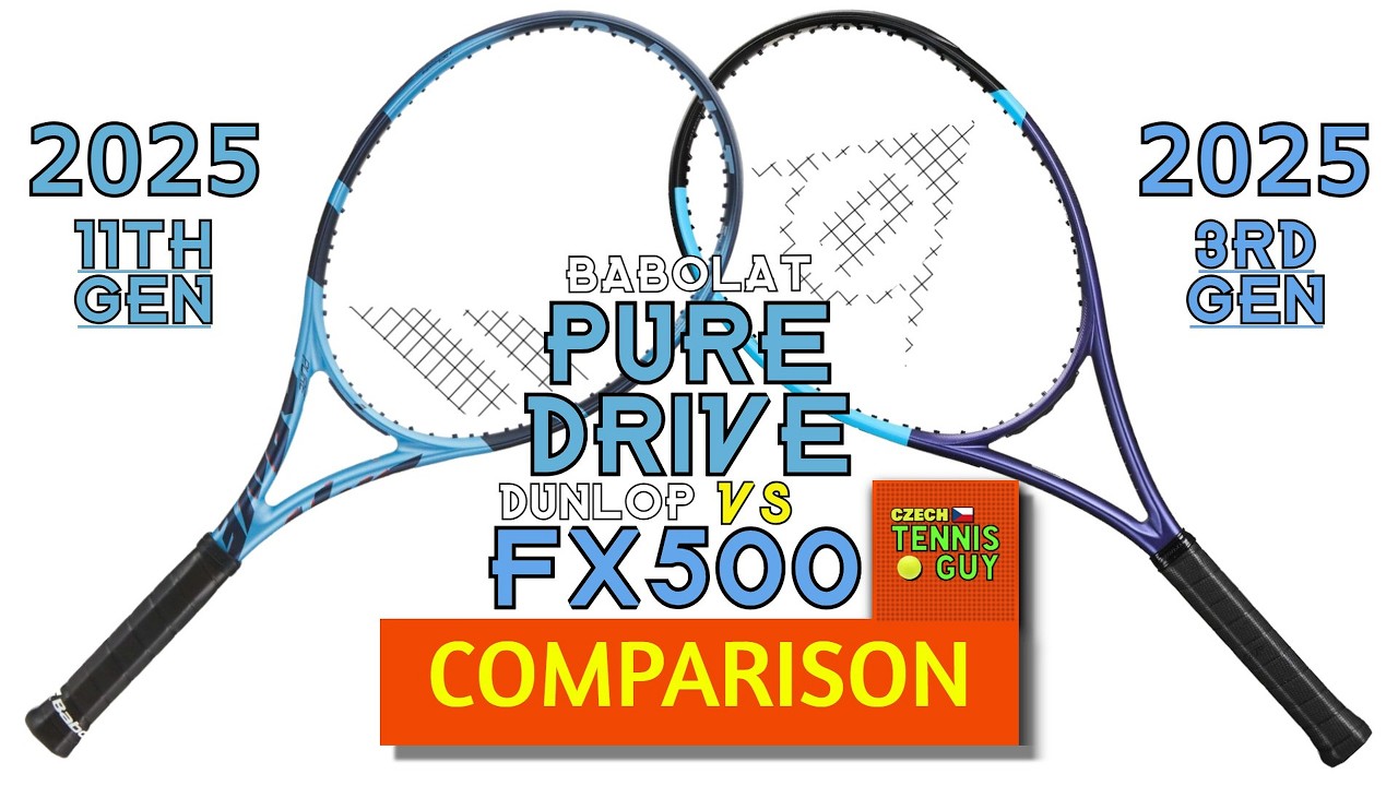 🎾 Babolat Pure Drive 2025 (11th Gen) vs. Dunlop FX500 2025 (3rd