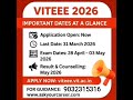 VIT Entrance Exam 2026 (VITEEE) – Important Dates & Details