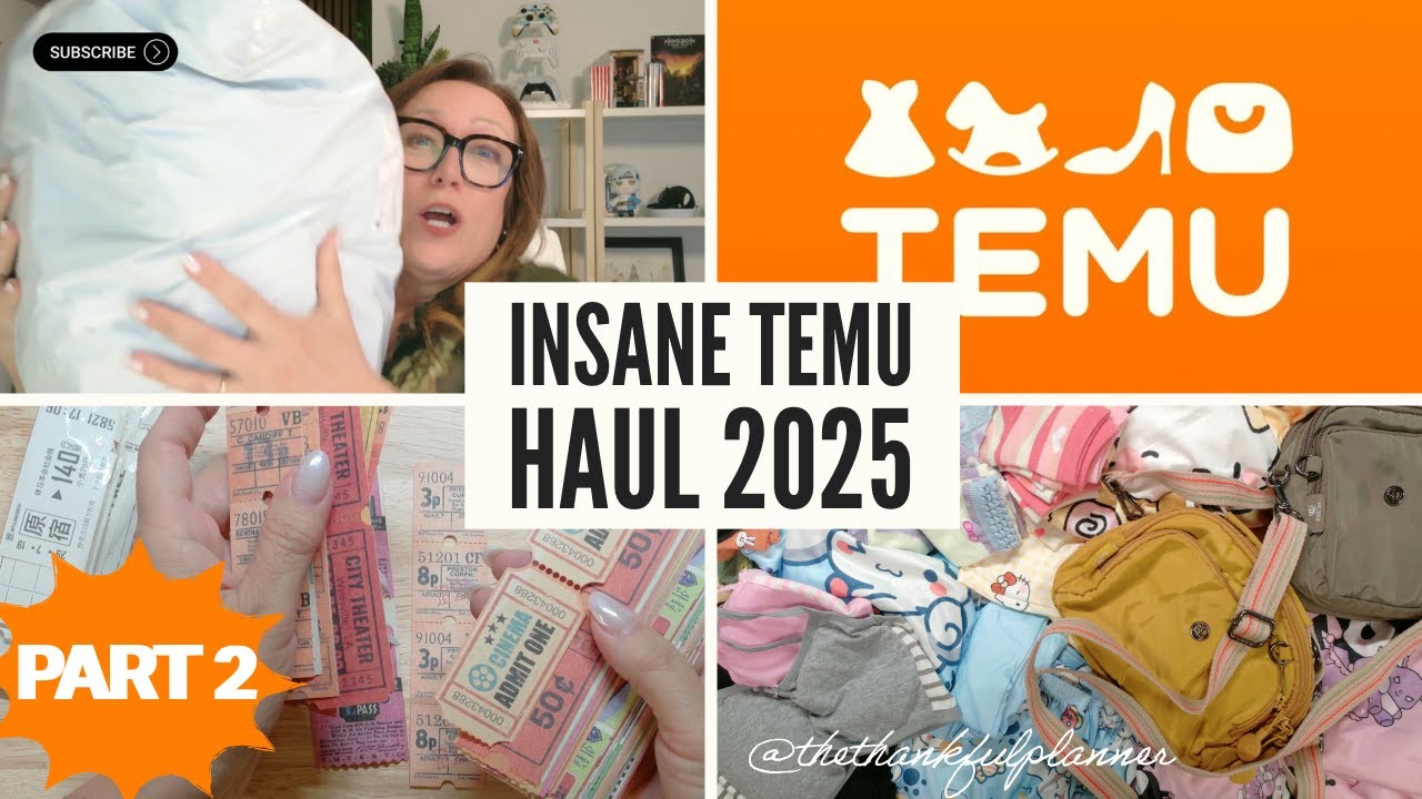 INSANE Temu Haul 2025 | Stationery, Bags, Journaling Finds & Total Surprises!