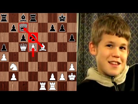 Видео: БИТВА ЧЕМПИОНОВ! 13-летний Магнус Карлсен АТАКУЕТ Гарри Каспарова! СЕНСАЦИОННАЯ партия! Шахматы