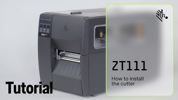 How to Install the Cutter on a ZT111 Printer | Zebra