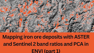 Mapping iron ore deposits with ASTER and Sentinel 2 band ratios and PCA in ENVI (part 1)