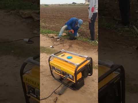 حفر مكان اعمدة التسييج في ارض شديدة الصلابة تسييج الاراضي الفلاحية الهاتف 99943644