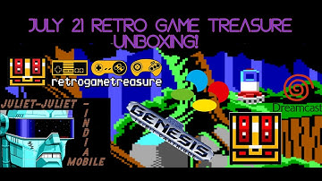 July 21 Retro Game Treasure Unboxing! Retro Video game subscription