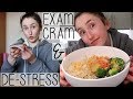 HOW TO CRAM FOR EXAMS & DE-STRESS | REVISION DAY IN MY LIFE VLOG