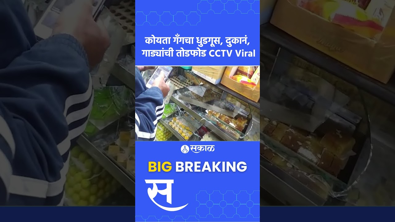 Pune Koyta Gang: Hadapsar भागात दहशत माजवण्यासाठी कोयता गँगनं घातला धुडगूस, दुकानांची तोडफोड A1