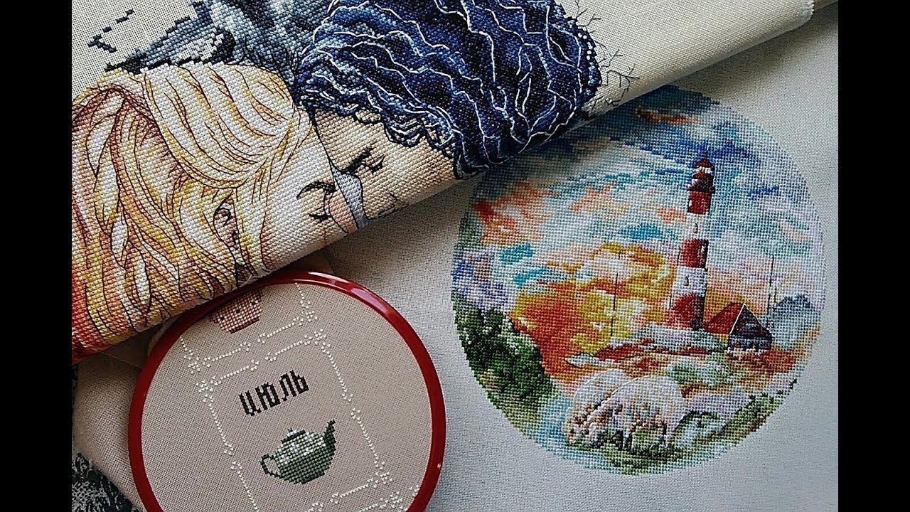 Итоги июля 2019 / Финиши / Старты и продвижения/Вышивка крестом  /  #Вышивка