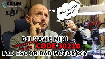 DJI Mavic Mini Power System Error 30210 - ESC repair