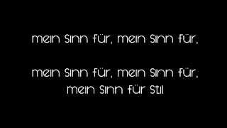 Video thumbnail of "Karaoke - Mein Sinn für Stil (mit Lyrics und deutschem Chor!!)"