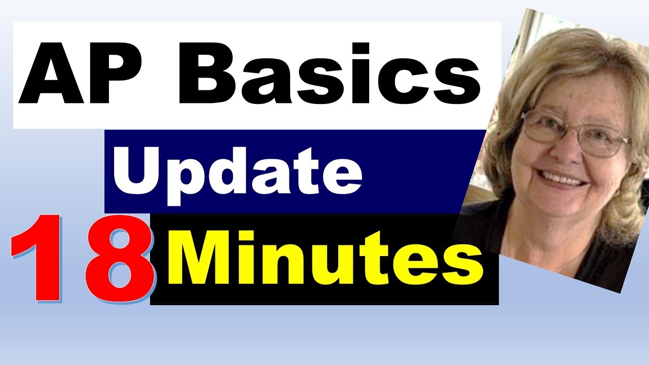 YouTube thumbnail for “Accounts Payable Basics (Update for 2027) A Guide to Almost Everything” by AP Now