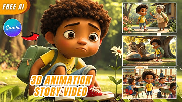 Create Story Videos With Canva Ai For FREE | AI Animation Video Generator