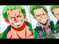 Drawing Roronoa Zoro in different anime styles | One Piece