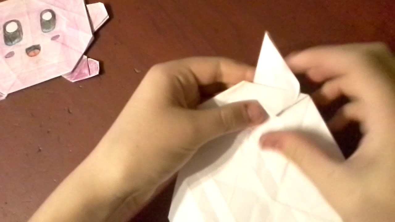 How to make a origami Kirby - YouTube