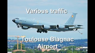 Various Traffic Shot At Toulouse Blagnac Airport - French Air Force C135Fr, Beluga...
