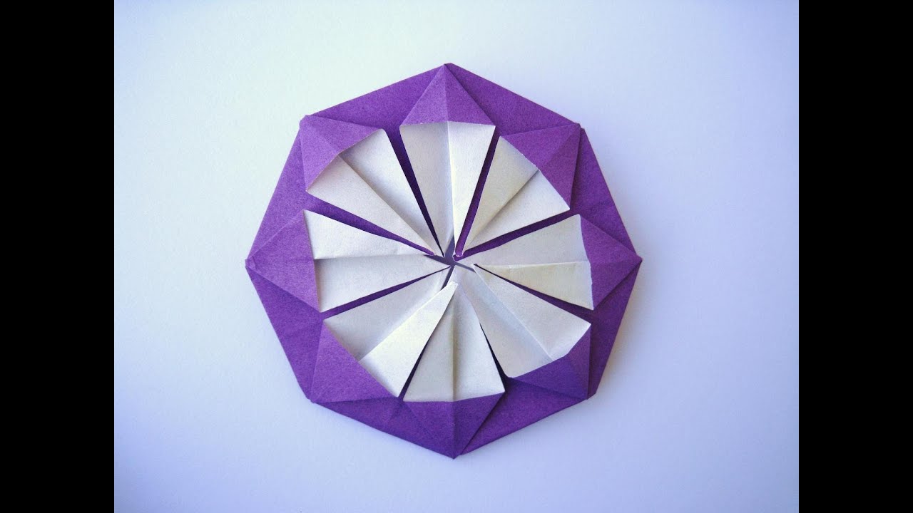 折り紙 ダリアの折り方 こどもも簡単 Youtube