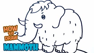 How to Draw Mammoth | Drawing Cute Mammoth Easy