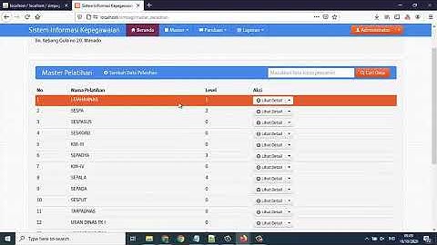 Aplikasi SIMPEG Online Berbasis Web PHP Mysql (Source code)