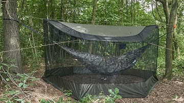 How to Set Up Hammock Screen House Tarp Mosquito Net