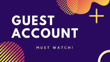 Guest Account in Windows 7 #windows #guestaccount #guestmode