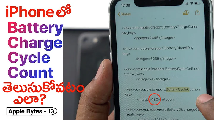 How to find number of battery charge cycles on iPhone | Telugu | Charge cycle count