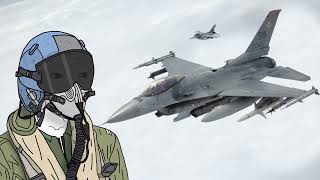 Danger Zone but you're an F16 pilot engaging MiGs above Iraq