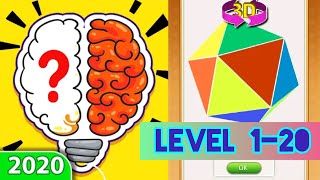 Brain Test Tricky Puzzles game Brain out 2020 level 1 to 20 screenshot 2