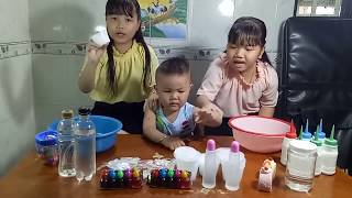 THỬ THÁCH LÀM SLIME VUI NHỘN