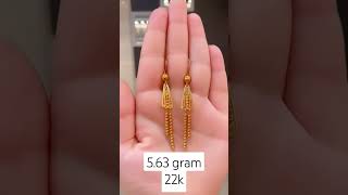 22k Earring with Weight