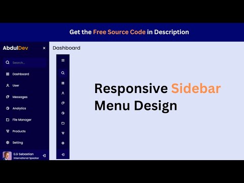Responsive Sidebar Menu